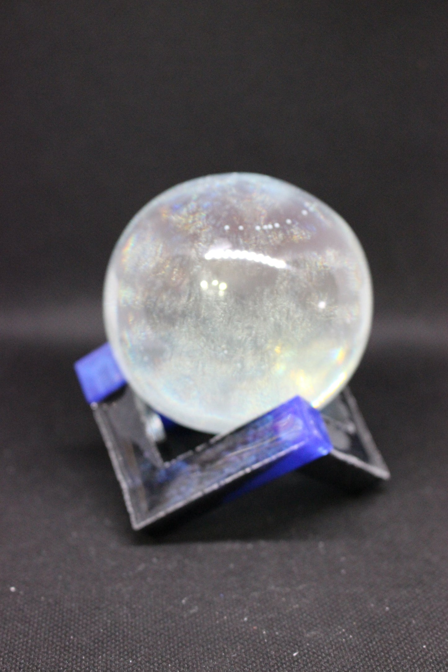 Resin Crystal Ball with Stand for Home Decor and Meditation